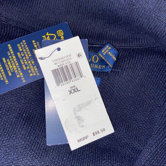 Polo Ralph Lauren Quarter Zip Sweater - Picture 9 of 9